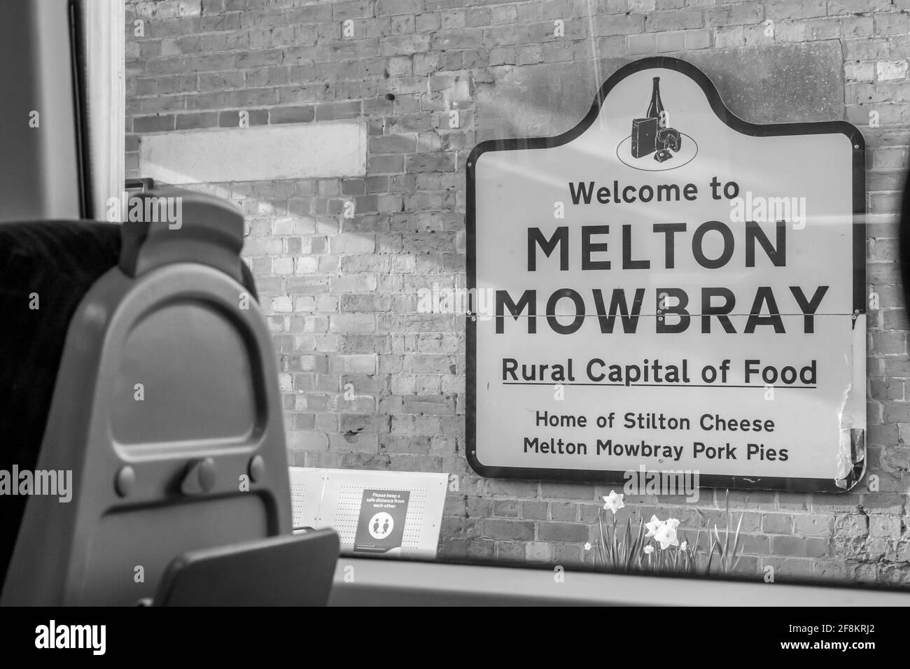 MELTON MOWBRAY, ENGLAND 3 April 2021 to MELTON MOWBRAY sign