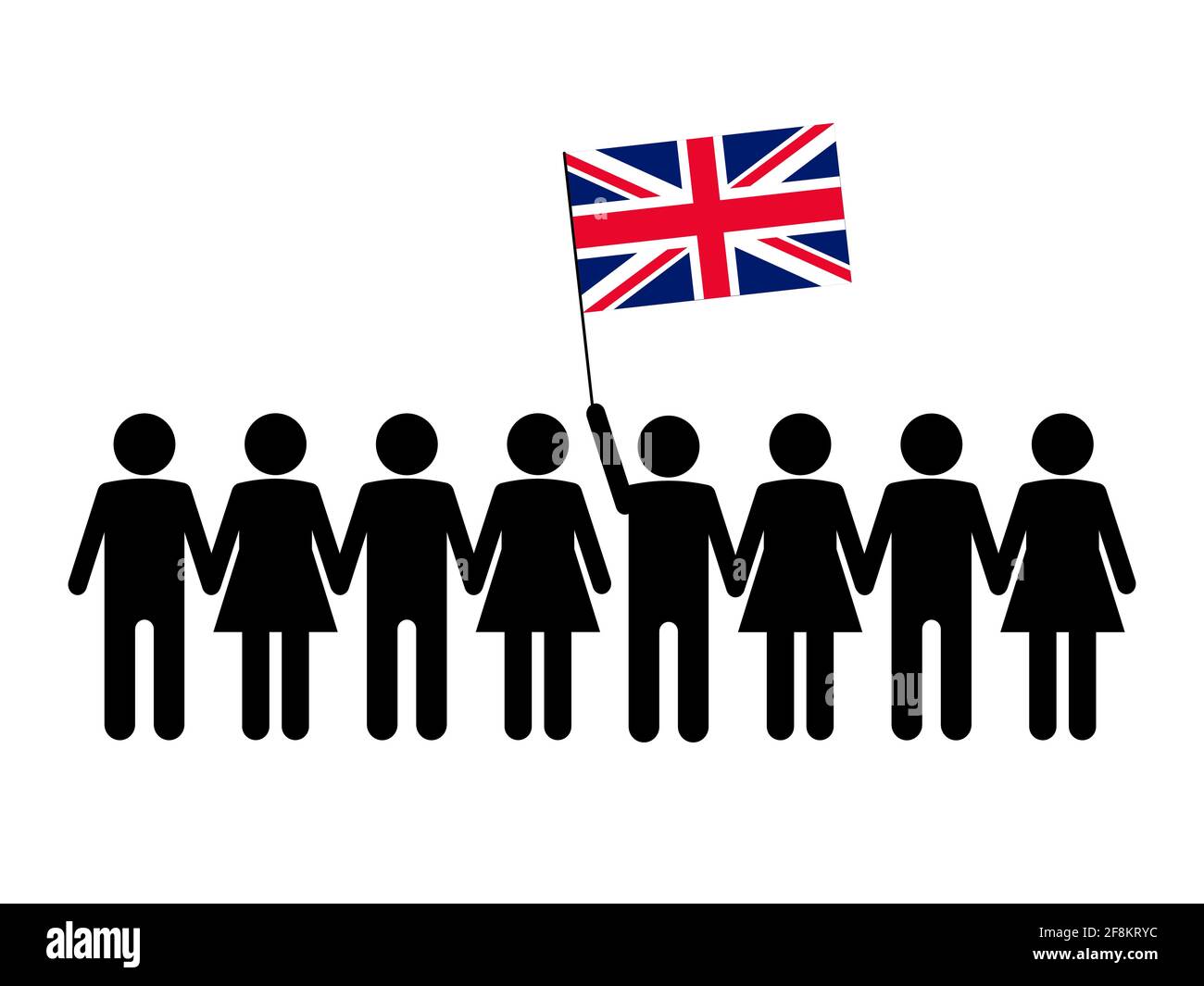 UK. Protests concept. Vector illustration. Stock Vector