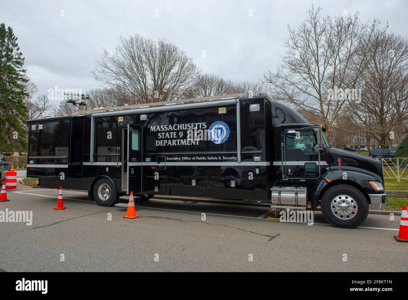 Massachusetts State Police Executive Office of Public Safety and Security Vehicle in Hopkinton