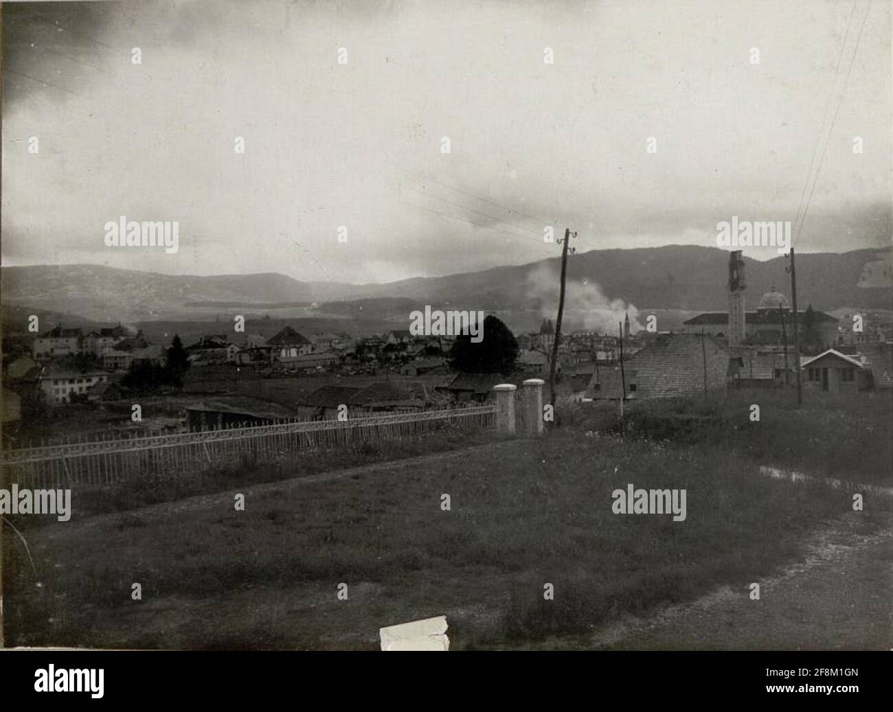 Asiago during the shining through enemy artillery. Recorded on June 6