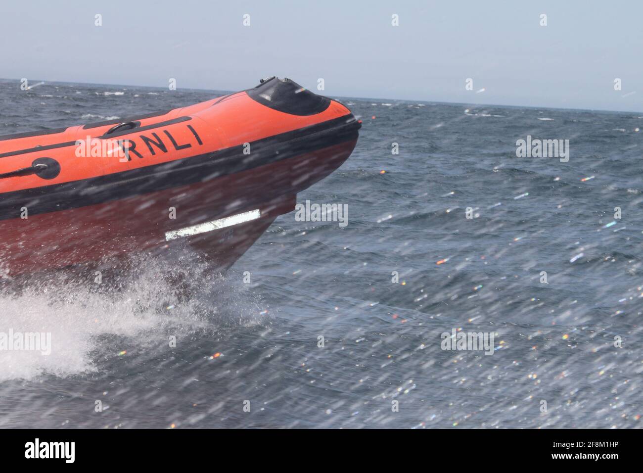 Rnli Rib Engine Close up of an RNLI rib at sea Stock Photo - Alamy