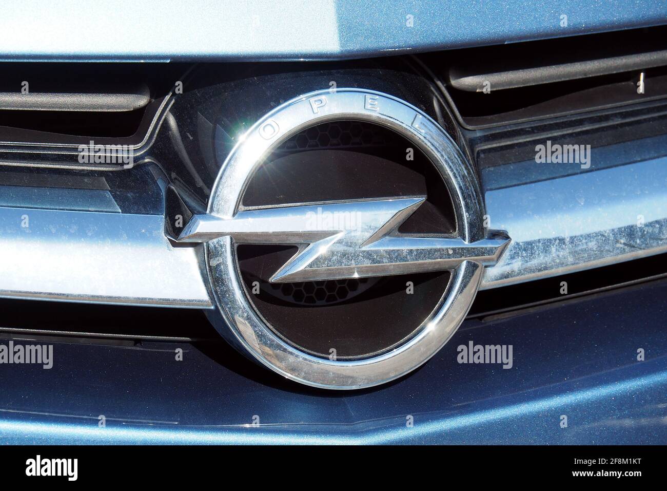 Opel logo on a car Stock Photo - Alamy