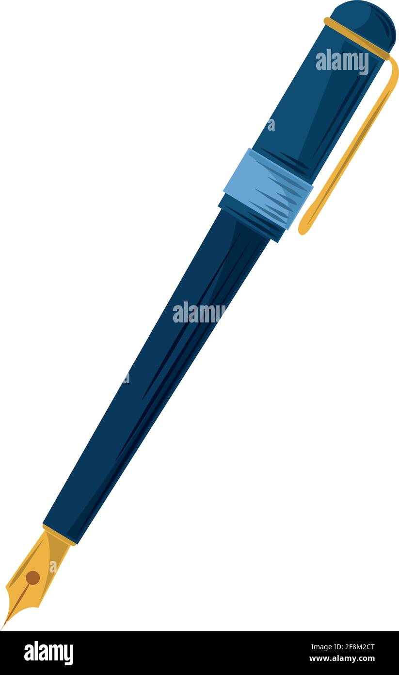 fountain pen supply isolated icon Stock Vector Image & Art - Alamy