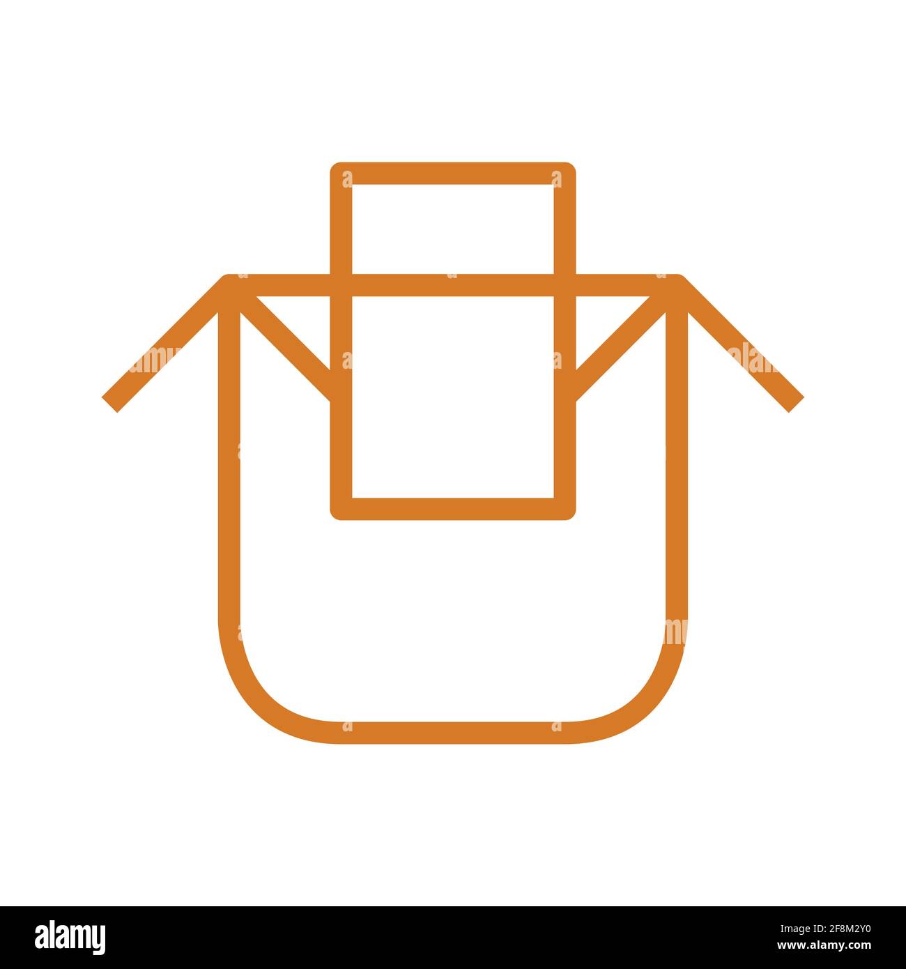Drip bag coffee on cup icon for instruction Stock Vector