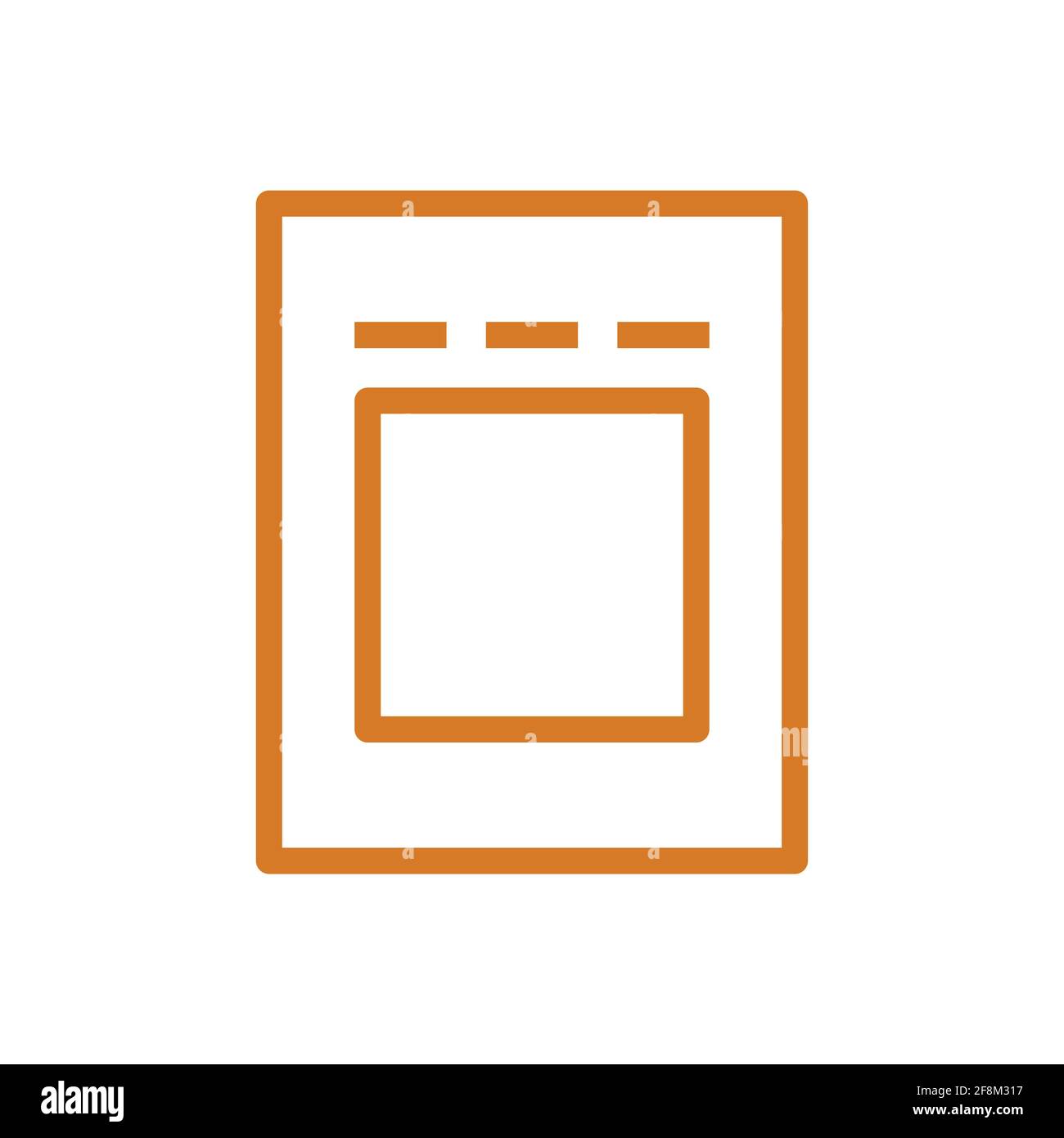 Drip bag coffee icon for instruction isolated Stock Vector
