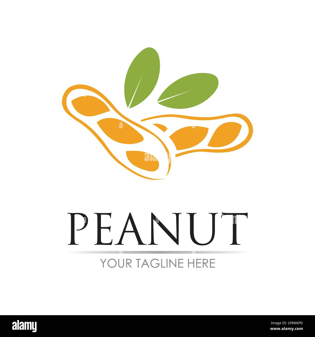 peanut logo vector illustration design template Stock Vector Image