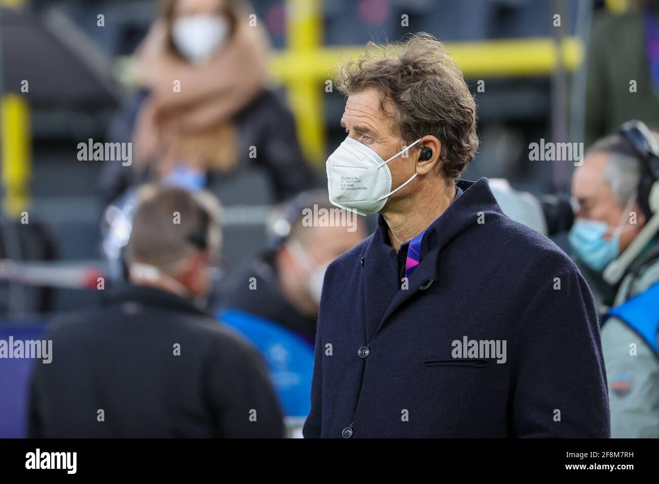 DORTMUND, GERMANY - APRIL 14: Jens Lehmann during the UEFA Champions League Quarter Final 1: Leg Two match between Borussia Dortmund and Manchester Ci Stock Photo