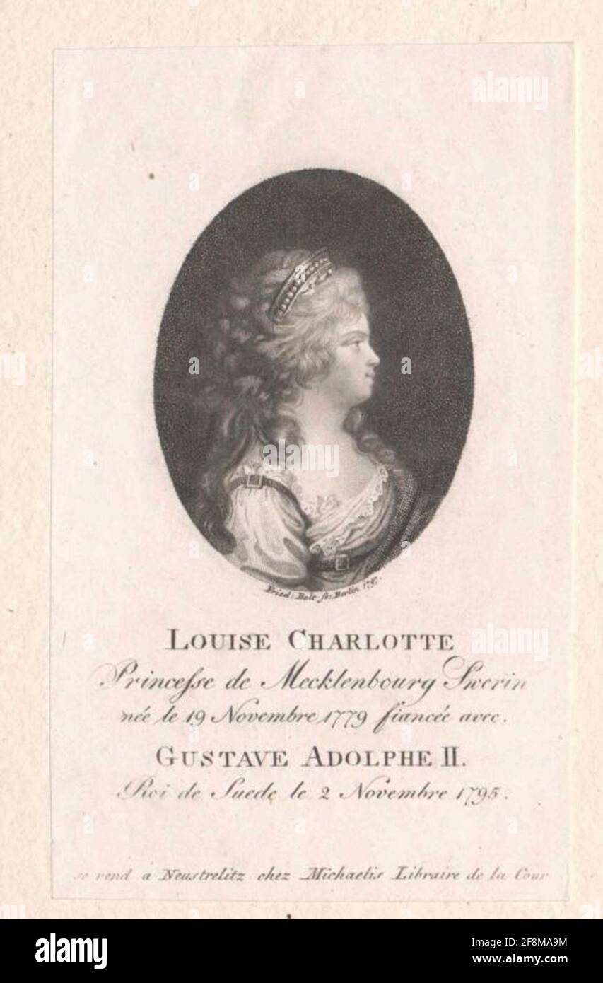 Luise Charlotte, Duchess of MecklenburgSchwerin Stock Photo Alamy