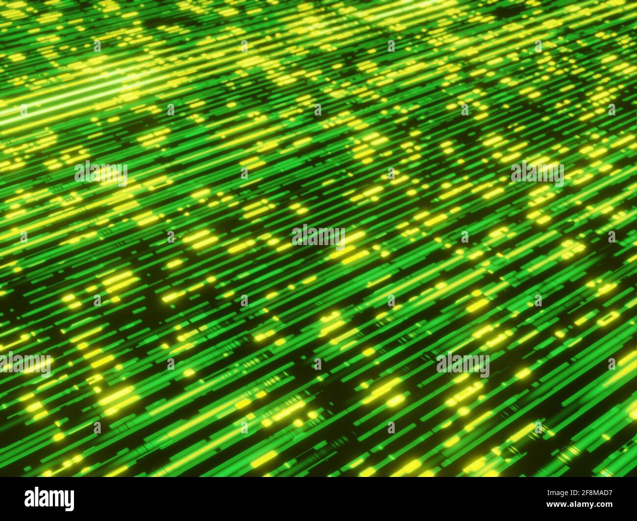 Illustration of abstract circuit board background with glowing green ...
