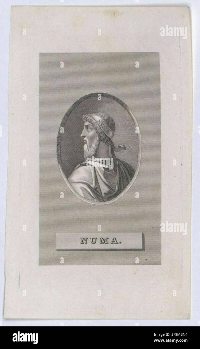 Numa Pompilius, King of Rome. Stock Photo