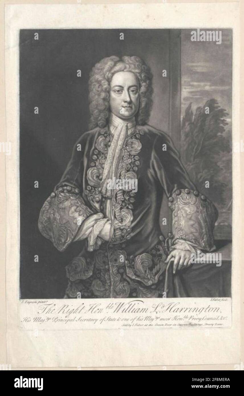 Stanhope, 1. Earl of Harrington, William Stock Photo - Alamy