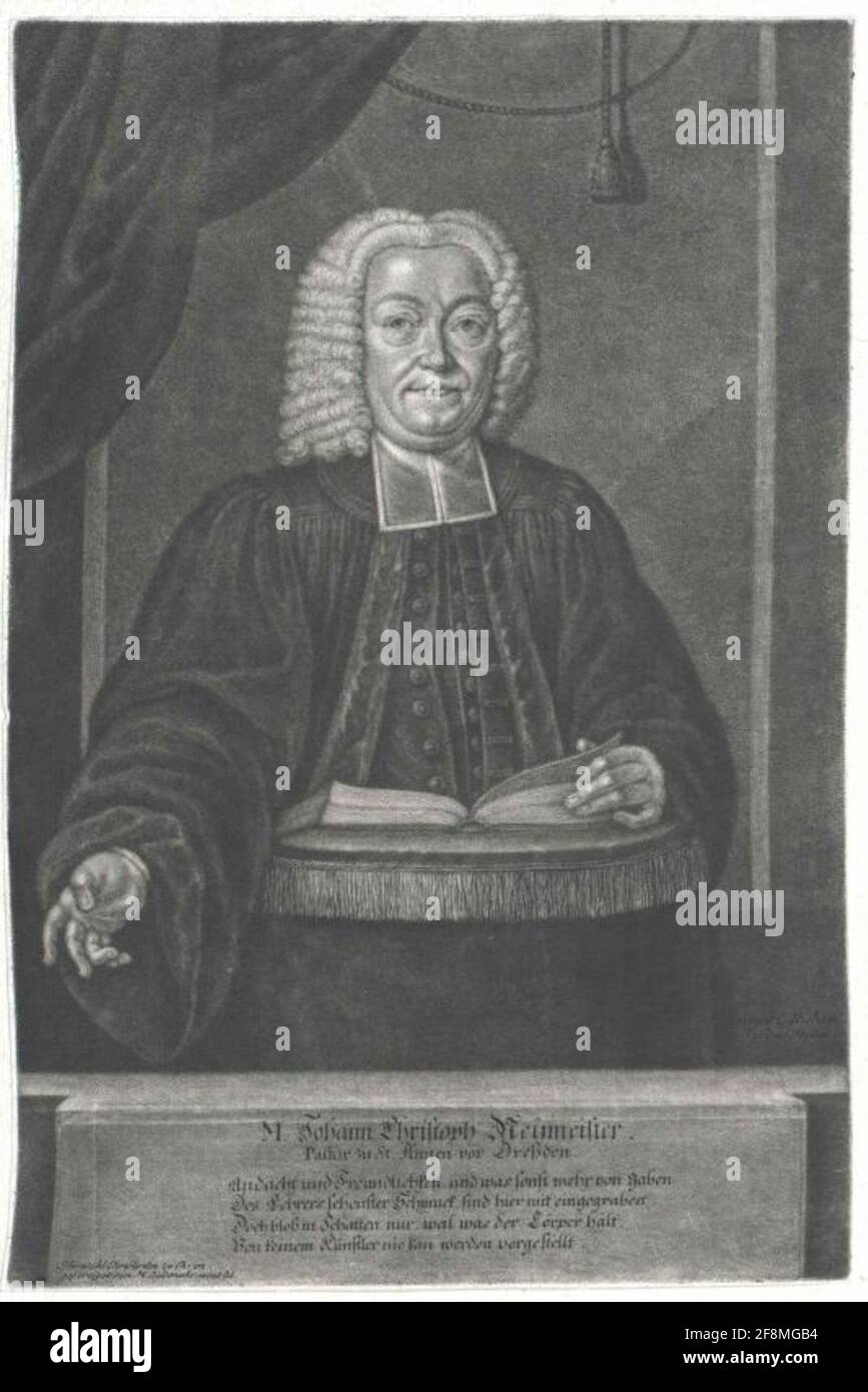 Neumeister, Johann Christoph Stock Photo Alamy