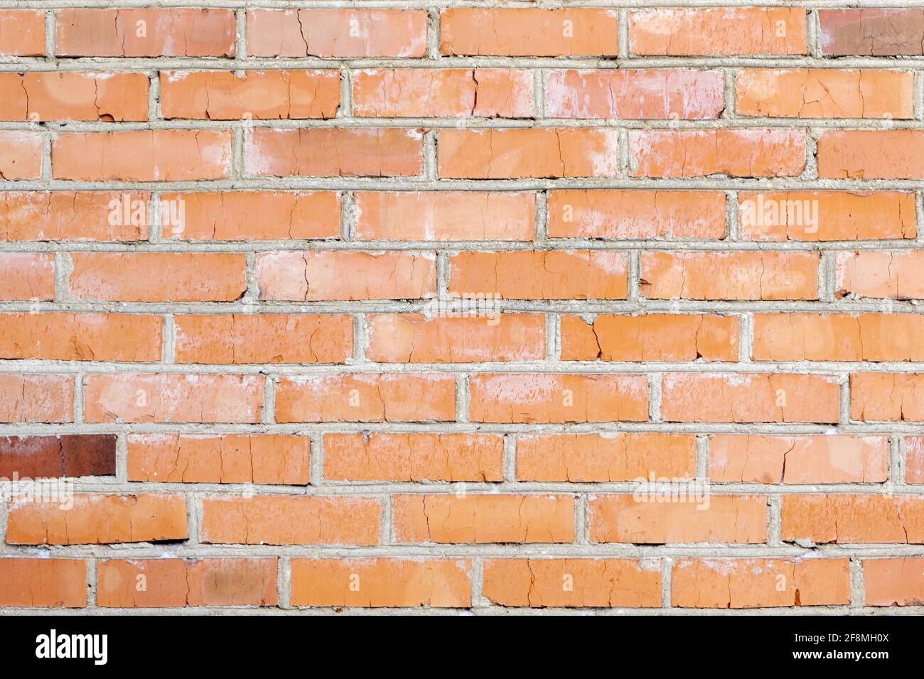 Old red Seamless brick wall background Stock Photo