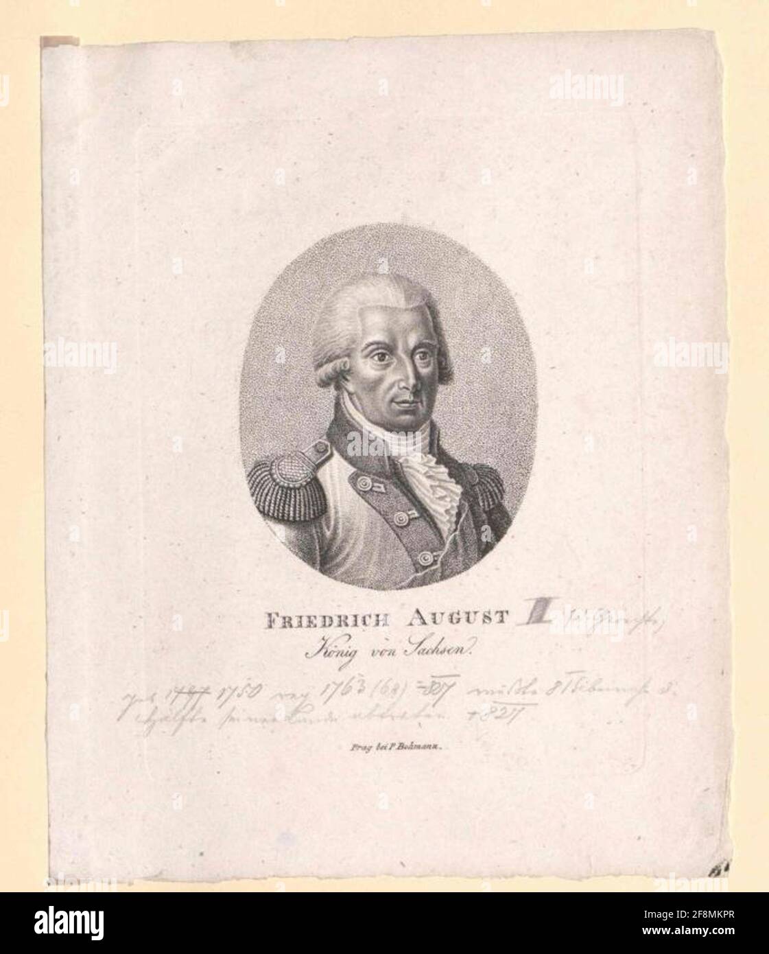 Friedrich August I, King of Saxony Stock Photo - Alamy