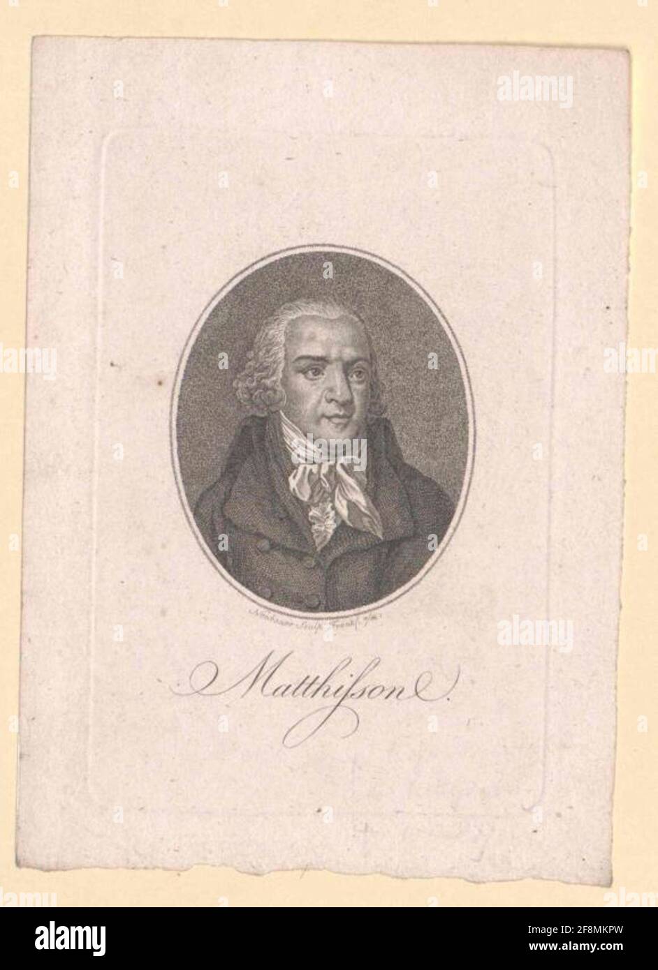 Matthisson, Friedrich of Stecher: Neubauer, Friedrich Ludwig Stock Photo
