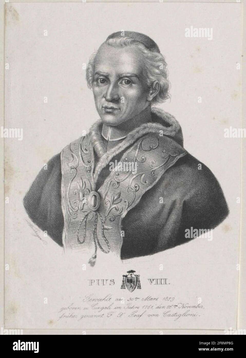 Pius 8th Plus 8., A pope Stock Photo - Alamy