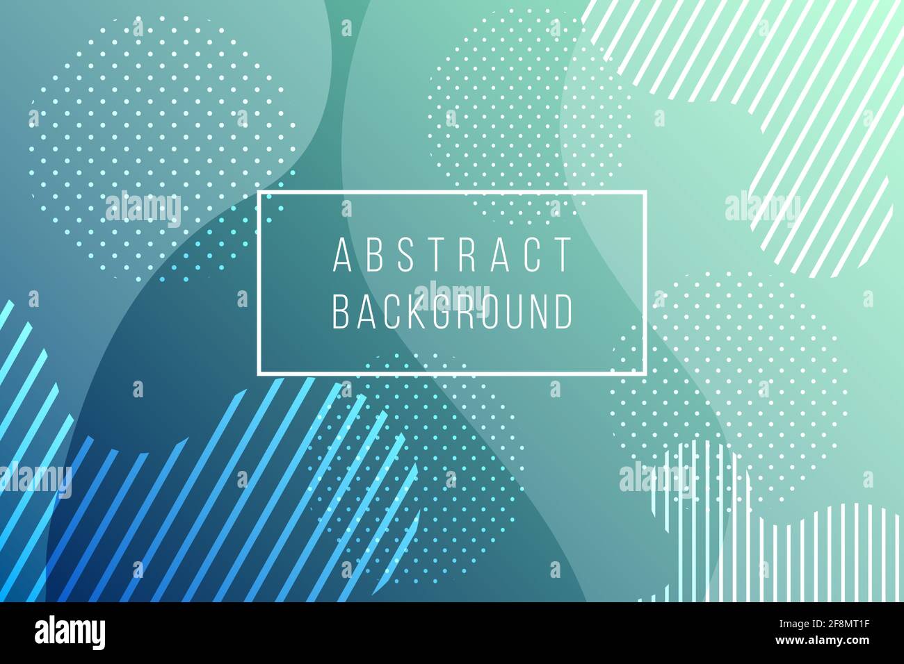 colorful green abstract geometric background vector illustration Stock Vector