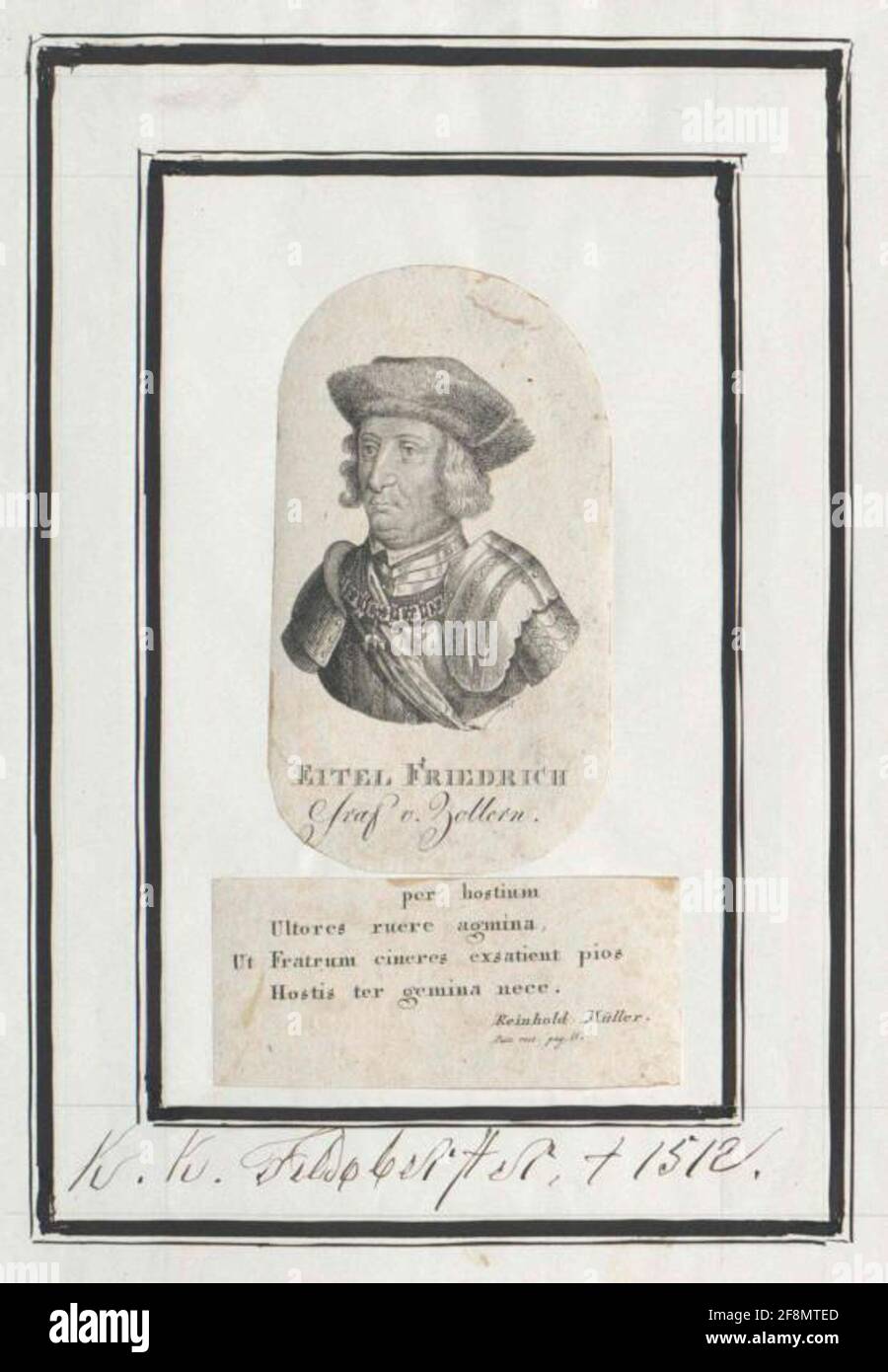 Eitel Frederick II, Count of Zollern Stock Photo Alamy