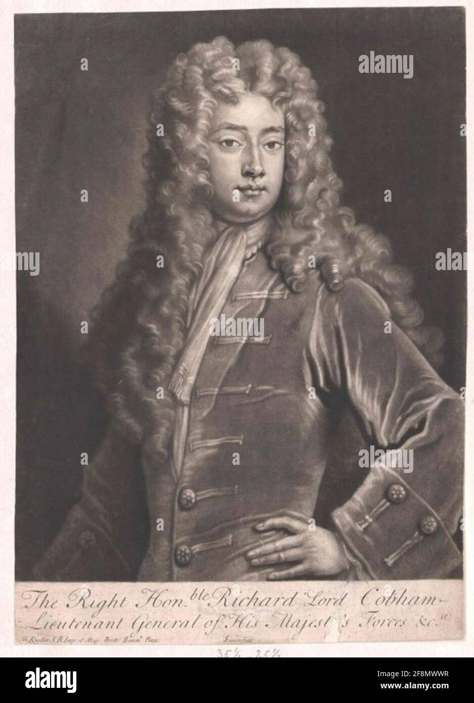 Richard Temple Temple, 1st Viscount Cobham, Sir Richard Stock Photo - Alamy