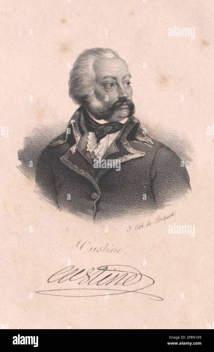 CUSTINE, Adsy Lod Drapilb tomb Von Lole: DELINE, Franffer, Françili Security Costify: parliament Stock Photo