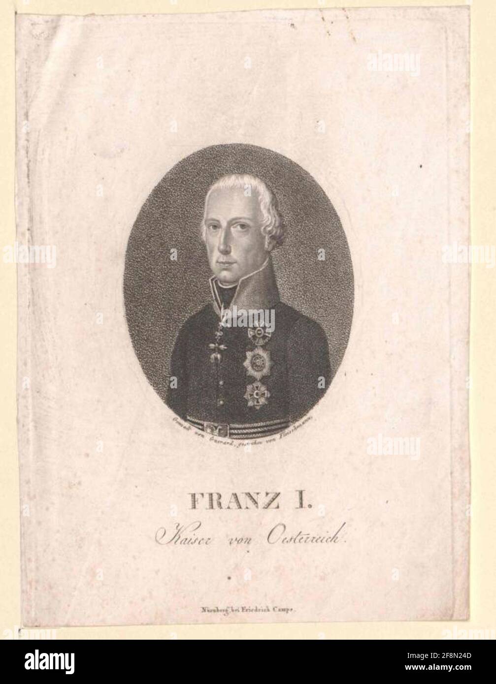 Franz II., RomanGerman Emperor Stock Photo Alamy