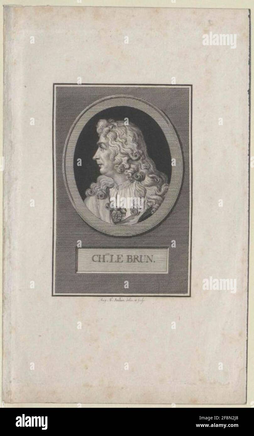 Le Brun, Charles Radierer: Saint-Aubin, Augustin Dezeicner: Saint-Aubin, Augustin Dedatierung: 1751/1807 Stock Photo