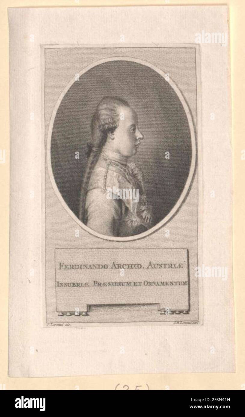Ferdinand, Archduke of Austria-Este Duke of Modena Stock Photo - Alamy