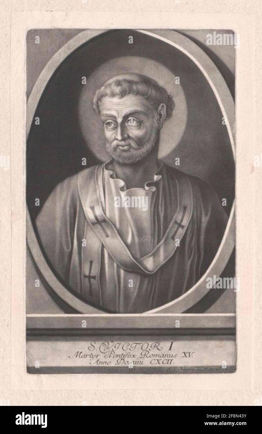 Viktor I., Papa Stock Photo - Alamy
