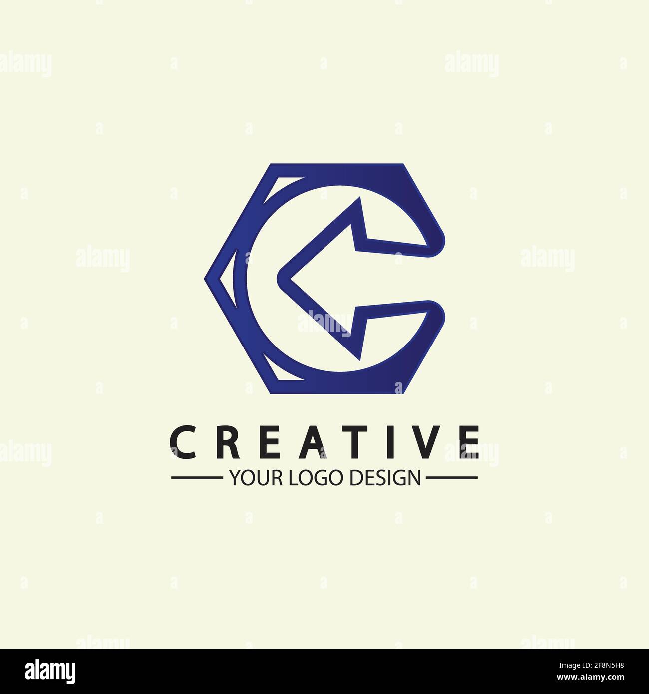 Letter C arrow logo icon vector illustration  design template Stock Vector