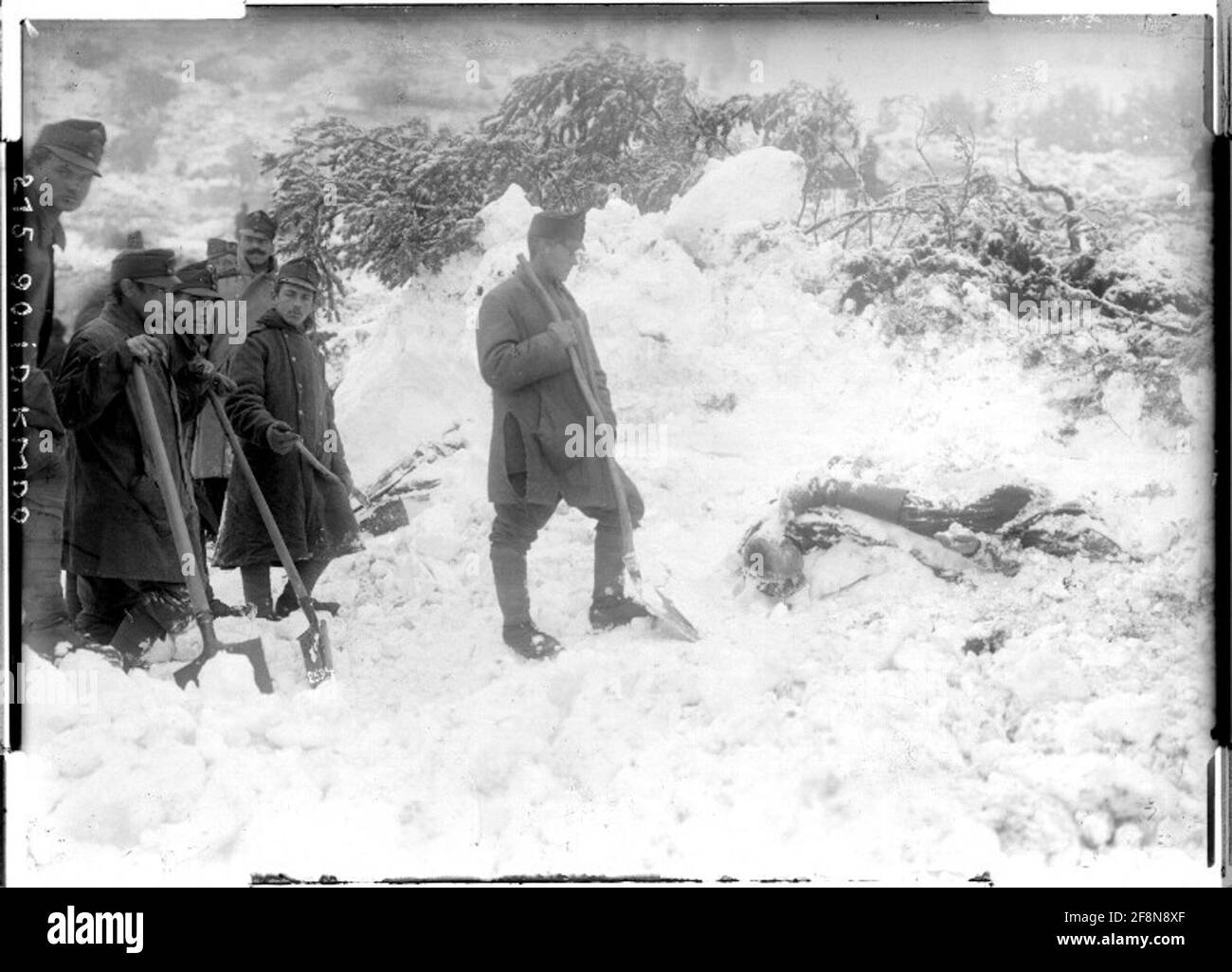 Panchia Landslide near Panchia. Buried Russian; Dolomite front; photographer: 90. Infanterietruppendivision. Stock Photo