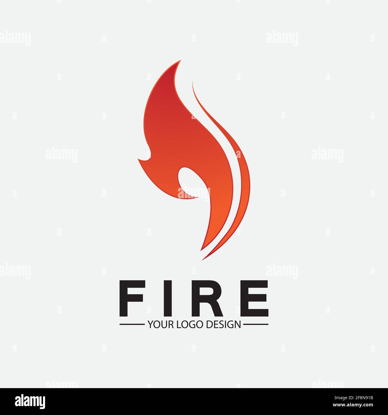 fire flame logo icon vector design template Stock Vector Image & Art ...