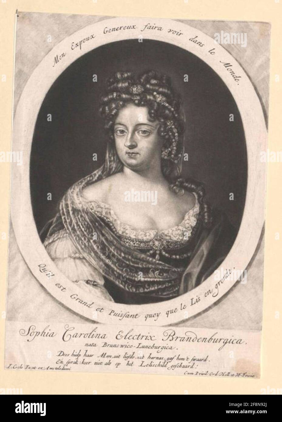 Sophie Charlotte, Princess of BraunschweigLüneburgHannover Stock