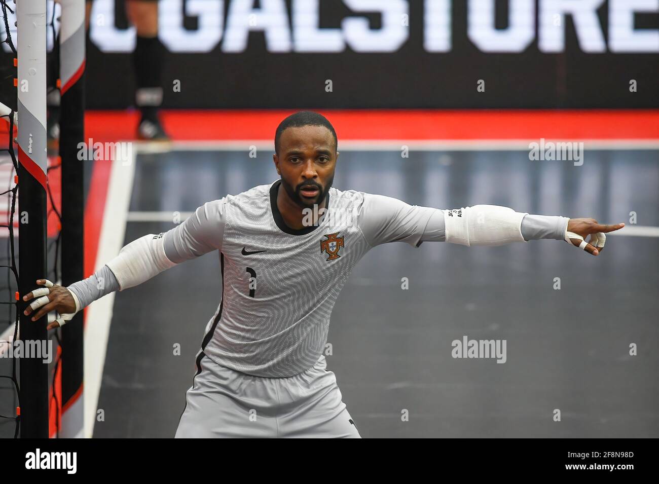 Seixal Portugal 14th Apr 21 Euclides Gomes Vaz Bebe From Portugal Seen In Action During The Uefa Futsal Euro 22 Group 8 Qualifying Match Between Portugal And Norway At Pavilh O Municipal Da