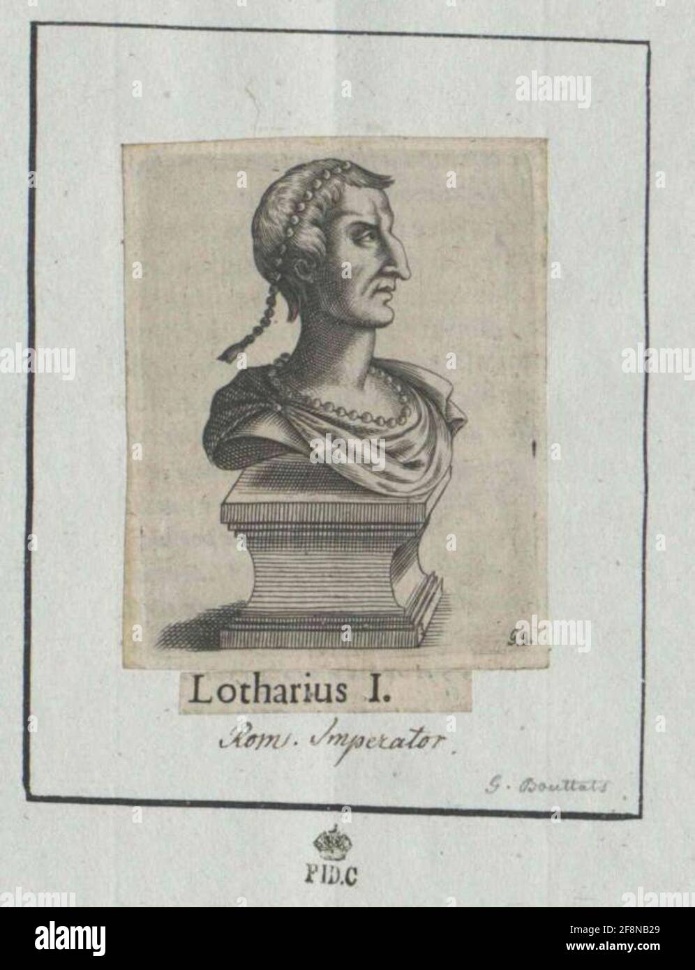 Lothar I Roman Emperor Stock Photo Alamy