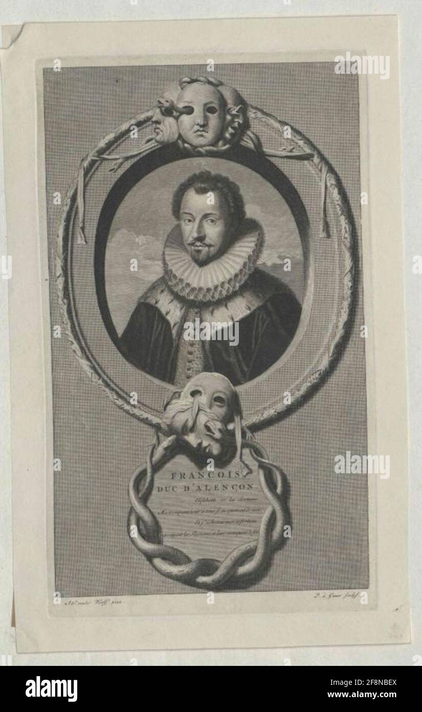 Franz von France, Herzog of Alencon and Anjou Stecher: Gunst, Pieter Stevens Vandation: 1674/1731 Stock Photo