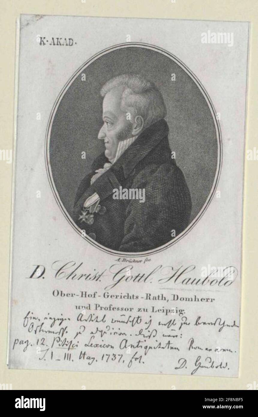 Haubold, Christian Gottlieb Stock Photo Alamy