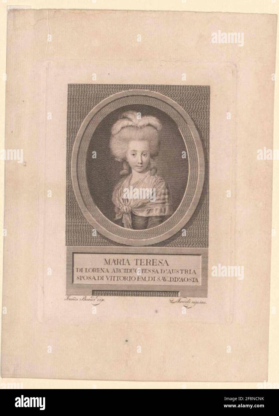 Maria Theresia, Archdukeo of Austria-Modena Stock Photo - Alamy