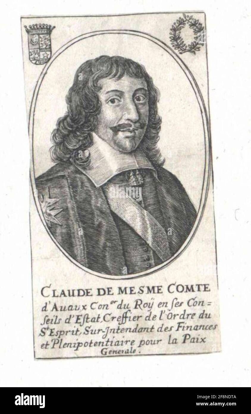 MESMES, COUNT OF AVAUX, Claude 1643/1700 Stock Photo