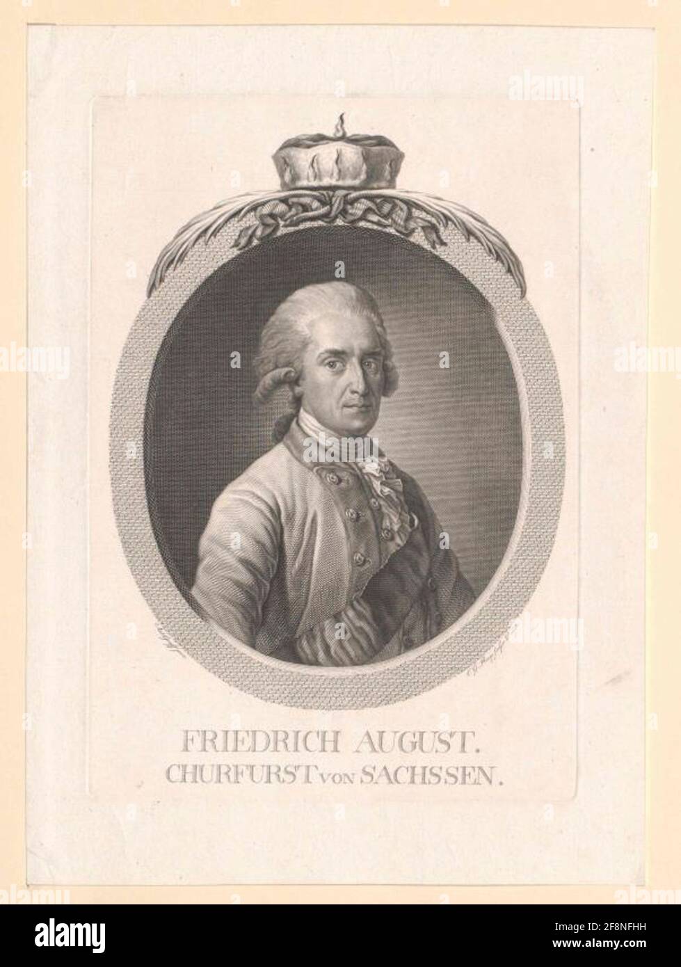 Friedrich August I, King of Saxony Stecher Rasp, Carl