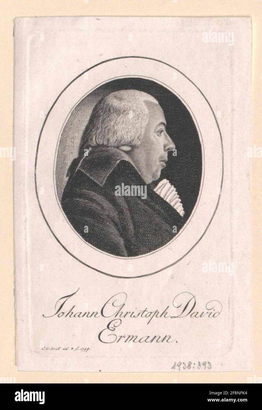 Ermann, Johann Christoph David. Stock Photo