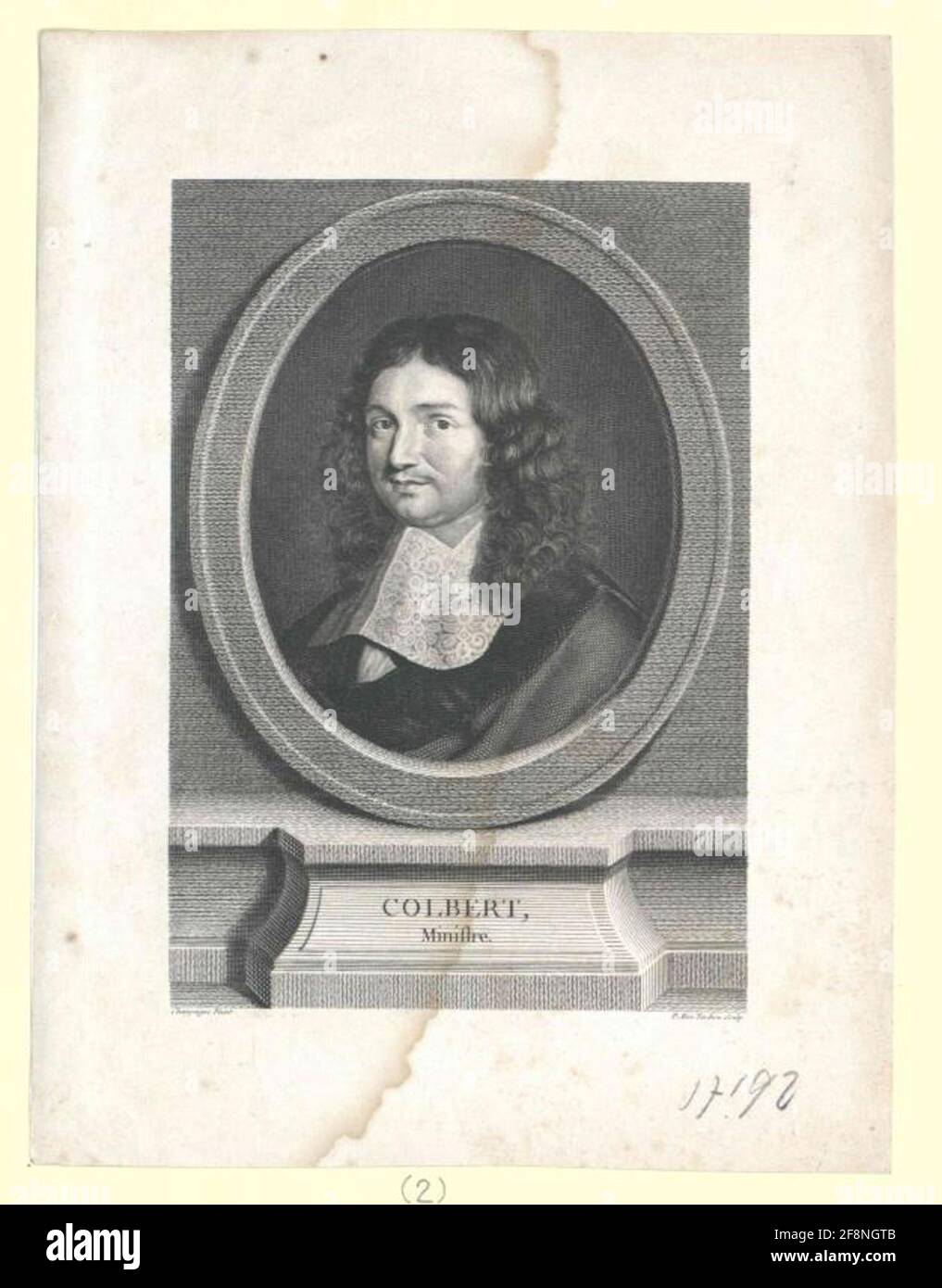 Colbert, Marquis de Seignelay, Jean Baptiste Stecher: Tardieu, Alexandredatierung: 1781/1840 Stock Photo