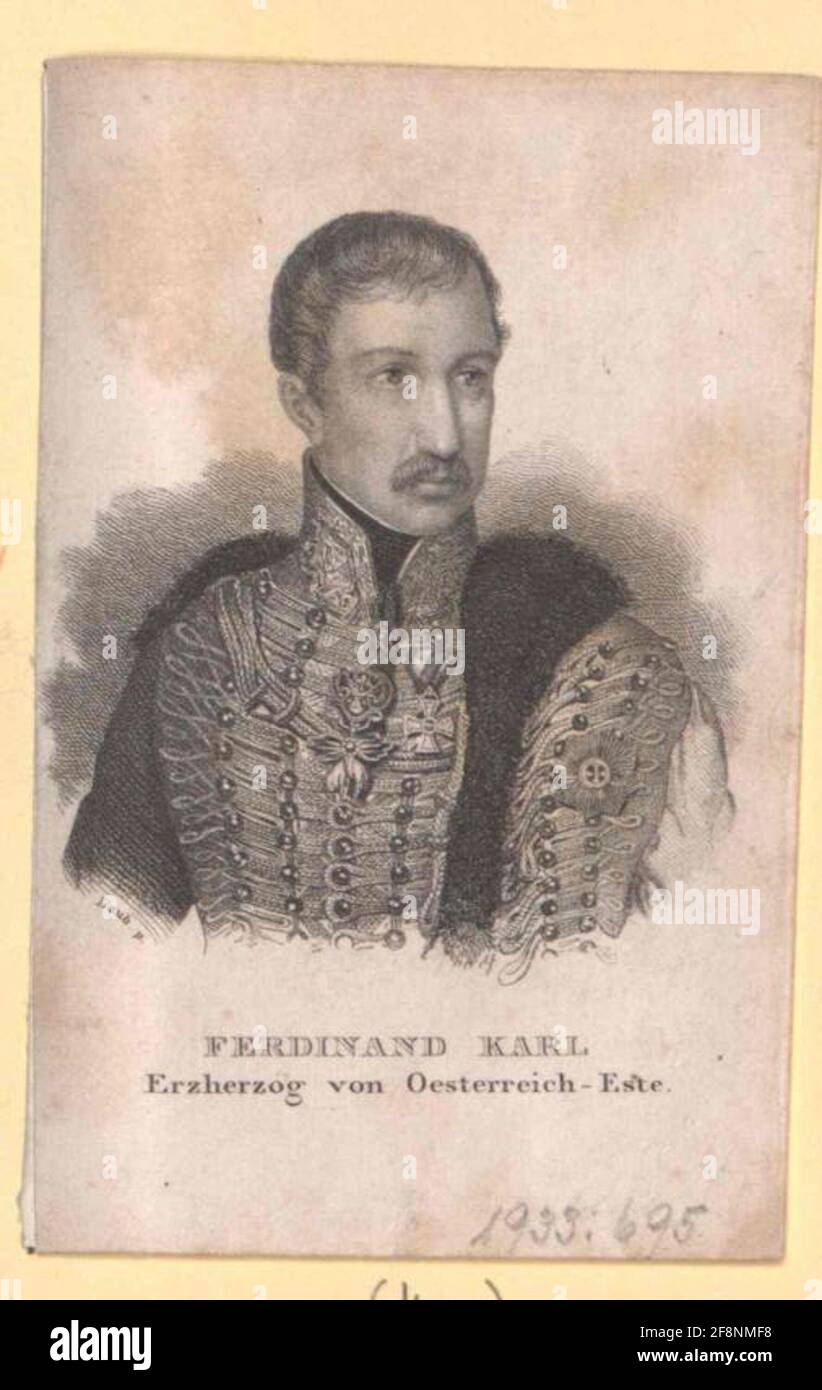 Ferdinand, Archduke of Austria-Modena Stock Photo - Alamy