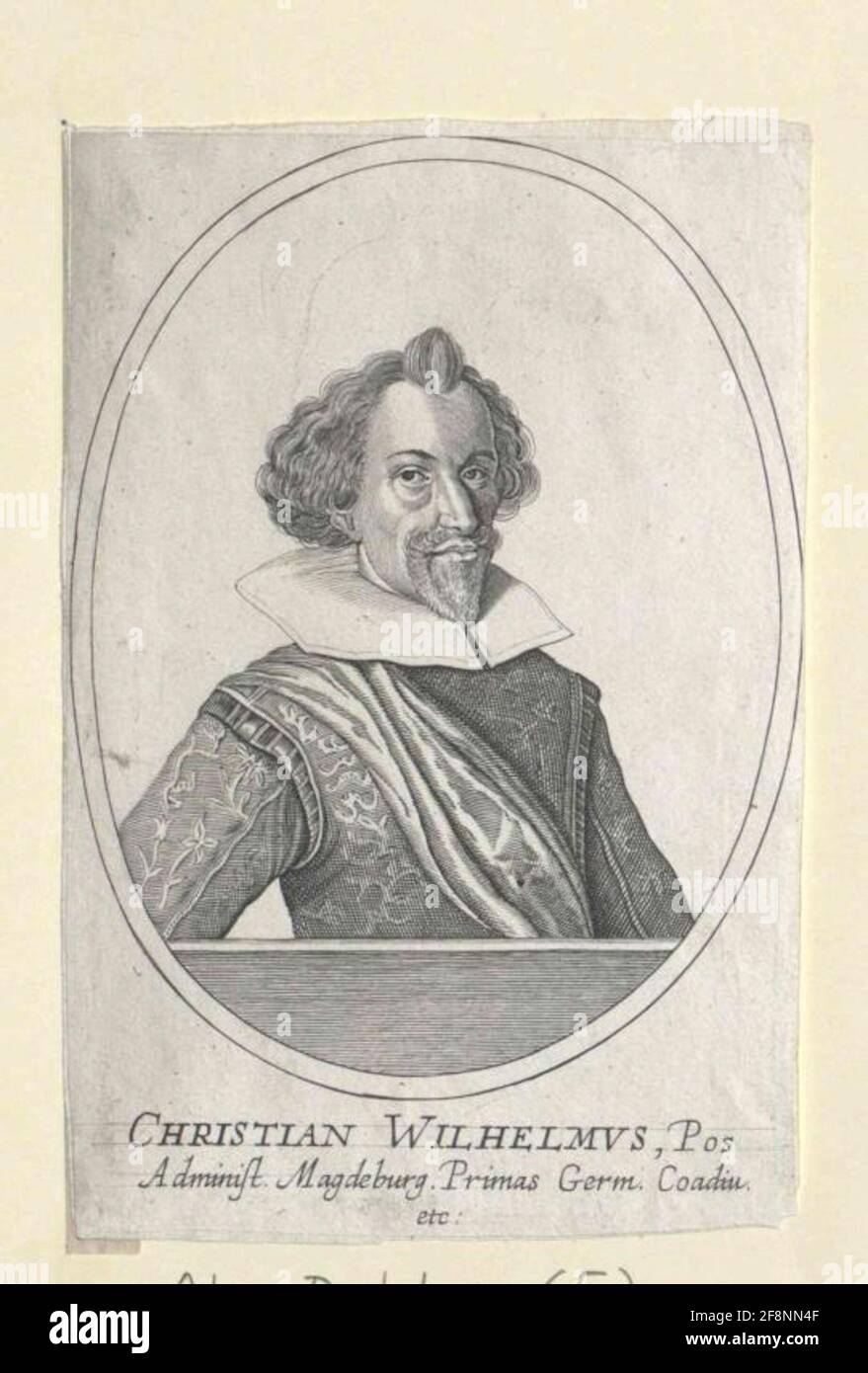 Christian Wilhelm, Markgrave von Brandenburg 1624/1674 Stock Photo