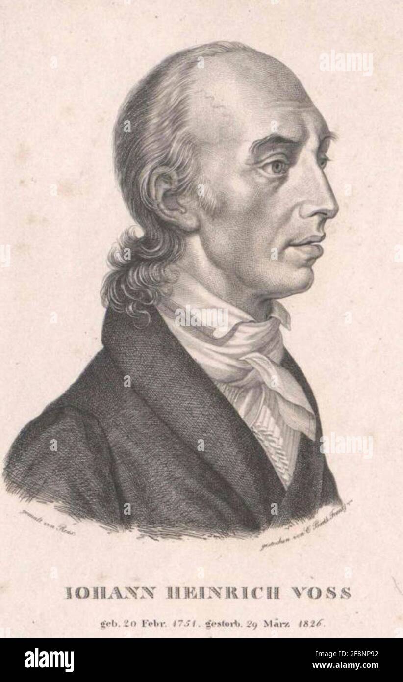 Voss, Johann Heinrich. Stock Photo