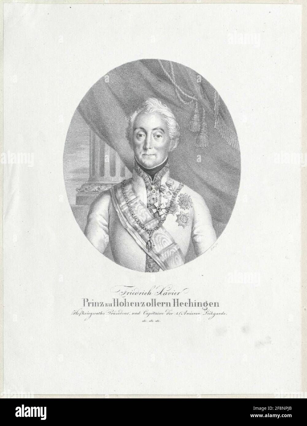 HohenzollernHechingen, Friedrich Franz Xavier Prinz Stock Photo Alamy