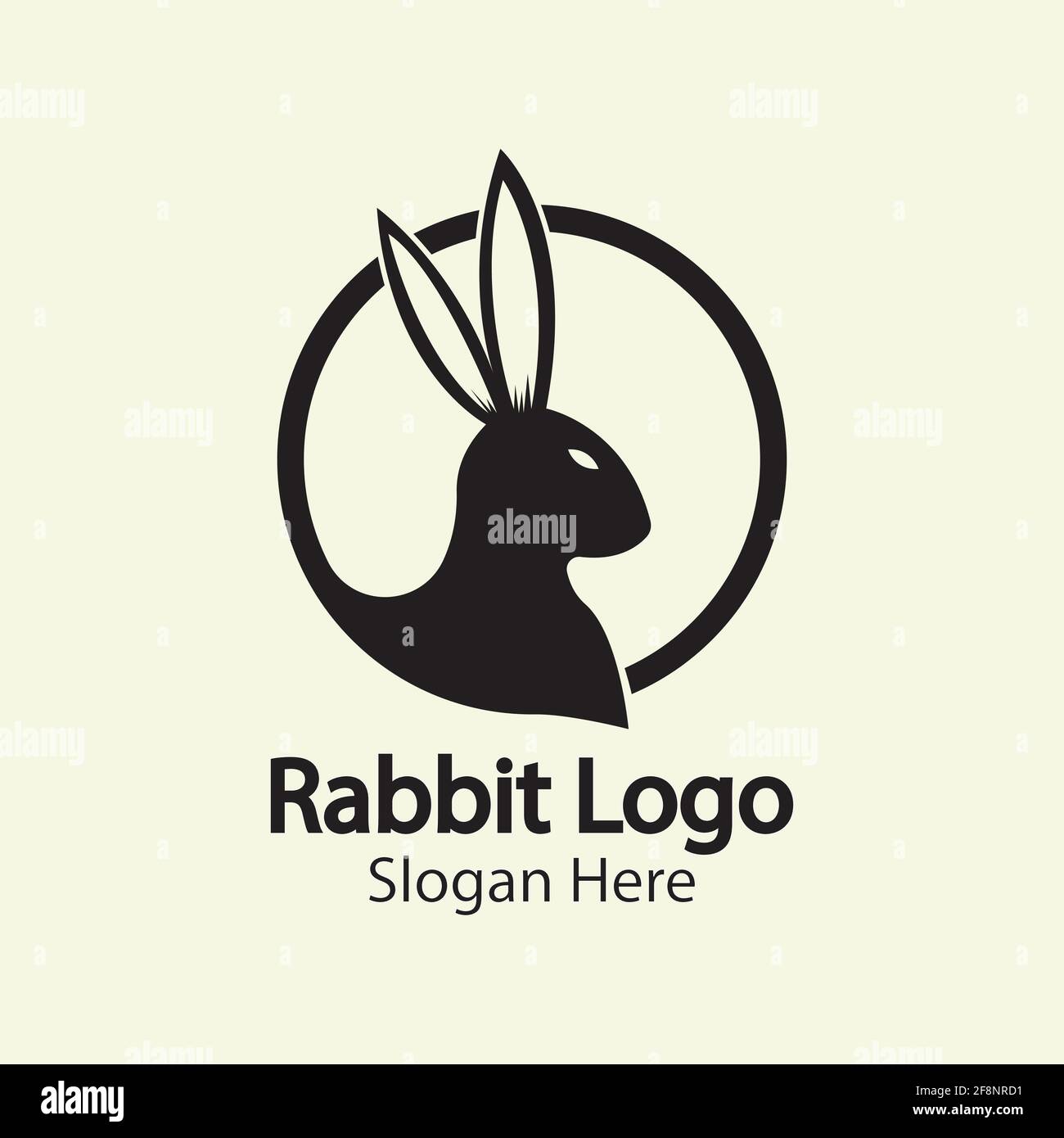 Rabbit Logo template vector icon illustration design Stock Vector