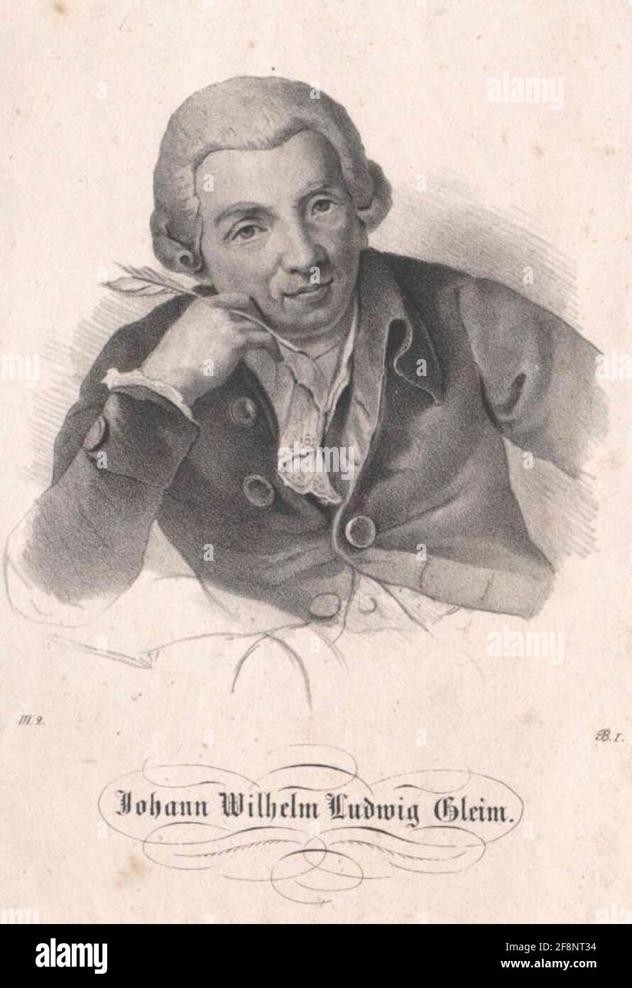 Gleim, Johann Wilhelm Ludwig. Stock Photo