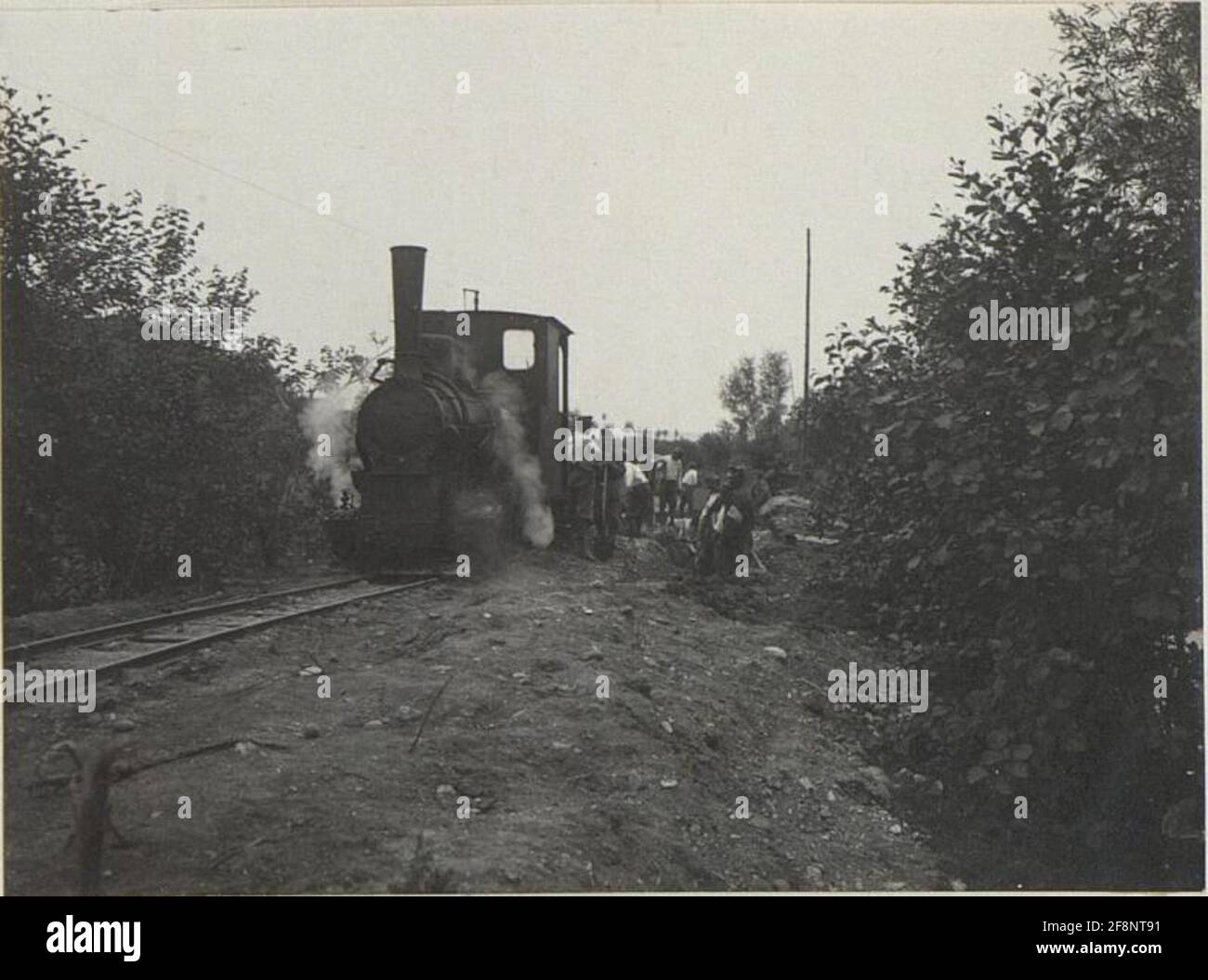 Gravel train at Soligo KM 15.8. . Stock Photo