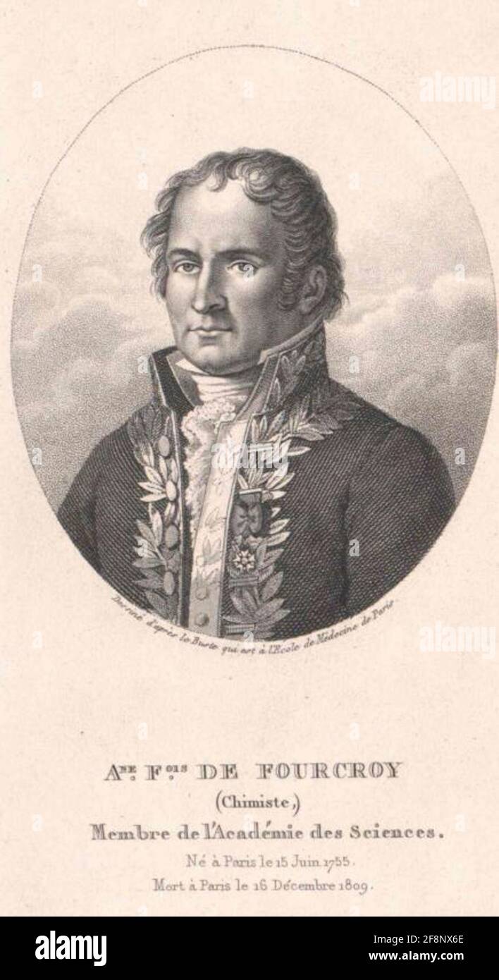 Fourcroy, AntoineFrancois de Stock Photo Alamy