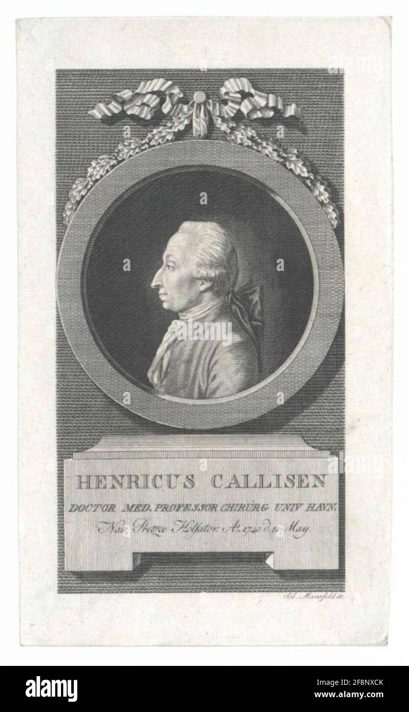 Callisen, Heinrich Stecher: Mansfeld, SebastianDatting: 1776/1800 Stock Photo